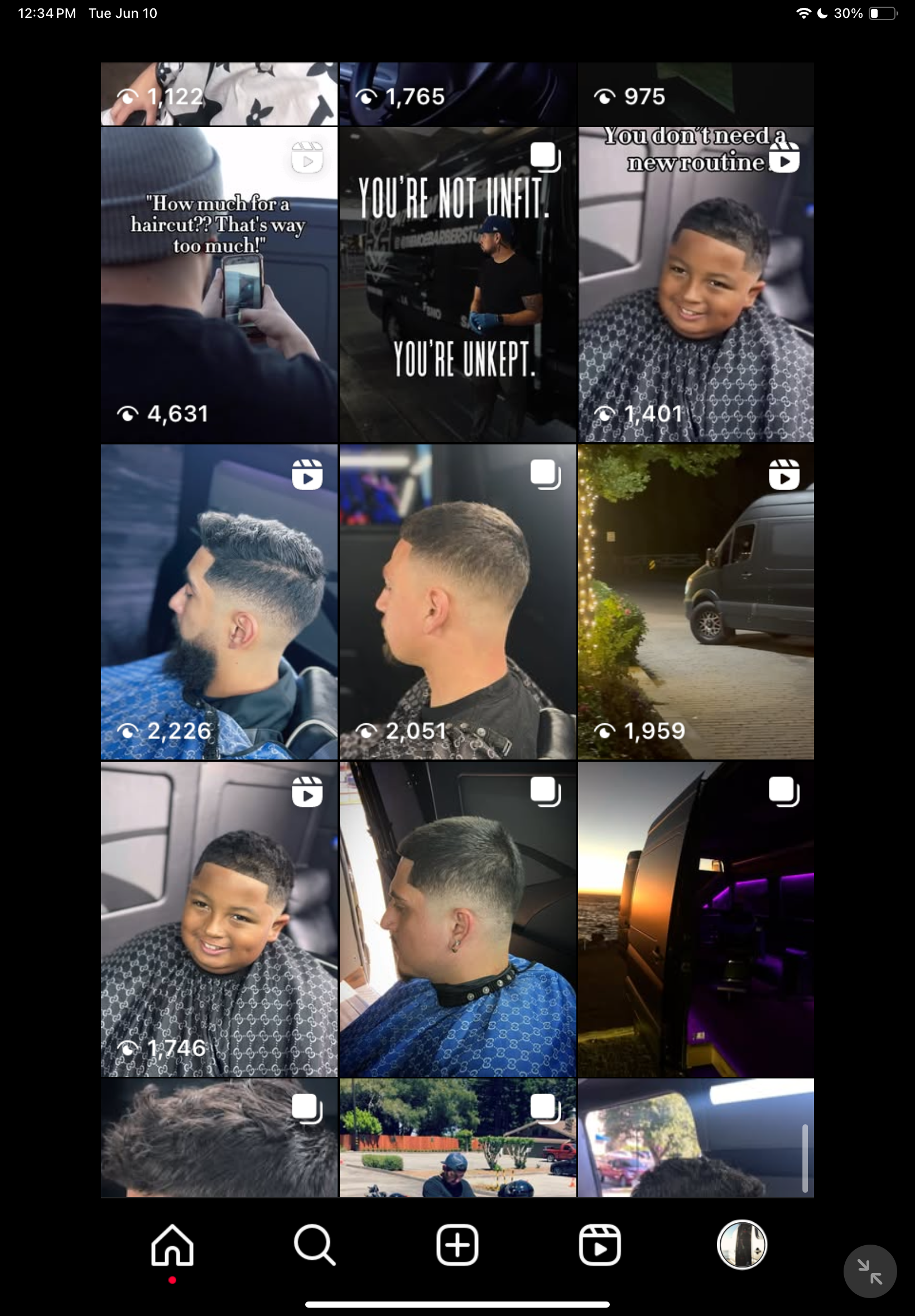 The Mobile Barber Studio Instagram 3