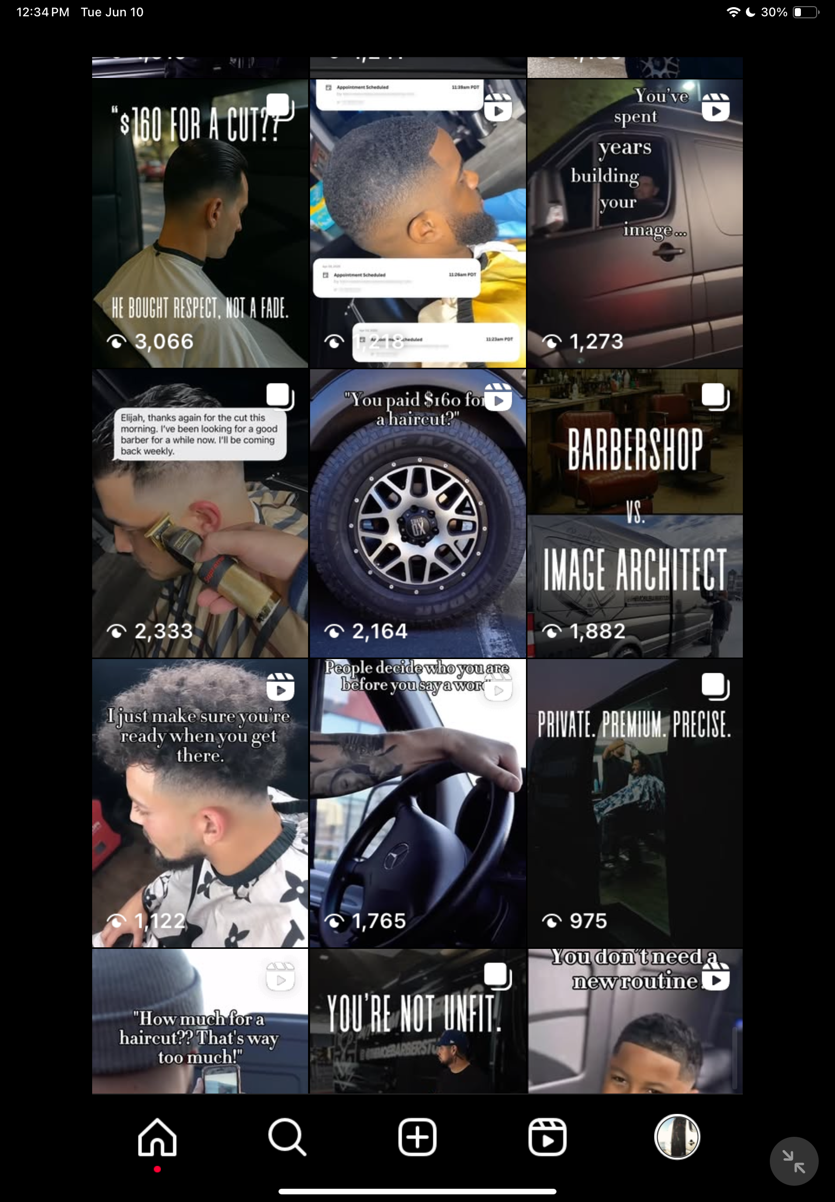 The Mobile Barber Studio Instagram 2